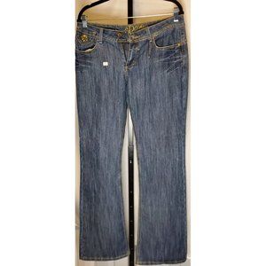 House of Dereon Medium Wash Boot Cut Jeans - Blue - Size 9/10